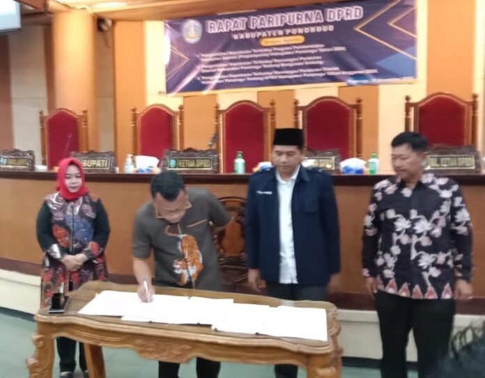 Pengesahan APBD 2024 Ponorogo